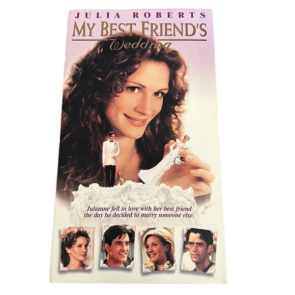 My Best Friend's Wedding VHS Tape Movie Julia Roberts Cameron Diaz Romance - Picture 2 of 8